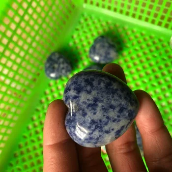1buc Naturale frumoase lapis lazuli CRISTAL de CUARȚ inima de VINDECARE