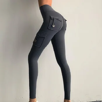 Jambiere Pentru Femei Fitness Sport Pantaloni de Yoga Colanti Push-Up Sport Solid de Înaltă Talie Elastic Lungime Completă de Antrenament sală de Gimnastică Jambiere