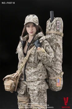 1:6 Soldat piese papusa fată pălărie cu urechi de pisică drăguț capac de vârf trendy din piele pălăria în stoc Pentru Colectie