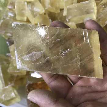 1 buc Mare Optice Naturale Calcit Alb Brut Islanda Spar Minerale-Specimen de Cristal de Cuarț, Piatră de Vindecare Reiki