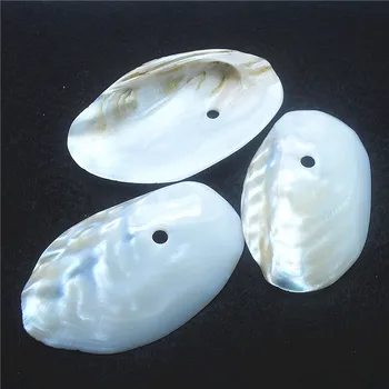 1 BUC Natura de apă Sărată Shell Pandantive Stridii Perla De Mare Dimensiune 8X5CM Natura Culorile Alb Bun Pentru Gratuit Shippings