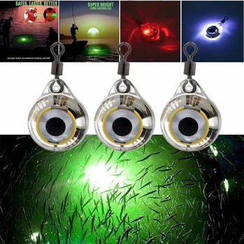 10/20 Piese Atragerea de Pește Lampa Pescuit Nada de Lumină LED-uri Subacvatice la mare Adâncime Forma Ochilor Pescuit Calmar Momeală de Pescuit Luminos Atrage