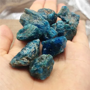 100g Prime Naturale Apatit Albastru Dur Pietre de Cristal pietriș Minerale și Pietre Aspre de Piatră prețioasă Specimen