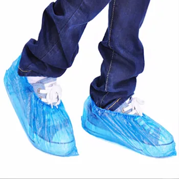 10pack 100 Buc Waterproof Boot Acoperă Bărbați și Femei de Plastic de Unică folosință Pantofi Acoperă Galoși A950