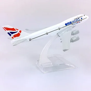 16CM 1:400 British Airways Boeing B747-400 Model companii Aeriene cu Baza Airbus din Aliaj de Metal de Aeronave Avion de Colectie Model de Afișare