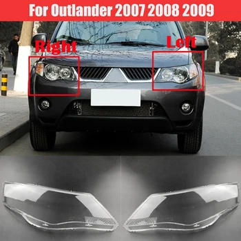 2 Buc pentru Mitsubishi Outlander 2007 2008 2009 Far de Masina Capac Obiectiv Clar Abajur Shell (Dreapta si Stanga)