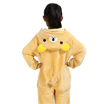 2019 Halloween Pentru Adulti Ursul Rilakkuma Kigurumi Cosplay Costum De Flanel De Sex Feminin Costum Salopeta Body Femei Onesie Hanorac Pijamale 0