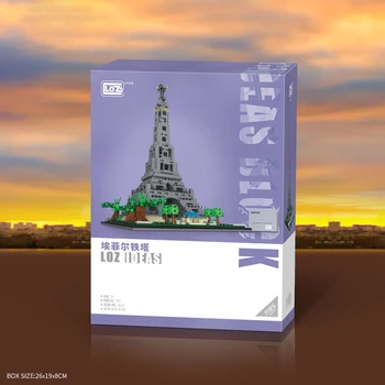 2023 NOUA Creatie Pari Turnul Eiffel Asamblare Model LOZ MINI Bloc MOC de renume Mondial, Arhitectură, Construcție Cărămidă Jucarii