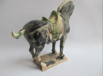 21 cm /tang sancai ceramică și porțelan din China antică, calul