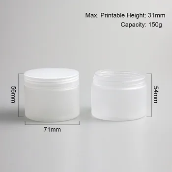 24 x 150g Gol Îngheț Crema Cosmetice Containere Crema Borcane 150cc 150ml pentru produse Cosmetice Ambalaj Sticle de Plastic cu Capac de Plastic