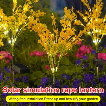 4/2 BUC Solare Viol Flori Gazon lampa Solara LED Grădină, Curte Gazon Lampa de Noapte Peisaj Garden Home Decor