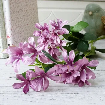 4 capete Long branch violete flori artificiale grădină acasă ornamente decor petrecere de nunta fotografie de recuzită
