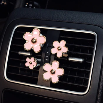 4 pc-uri auto priza de aerisire parfum clip mici daisy aer condiționat aromoterapie clip mașină de decoratiuni interioare consumabile odorizant