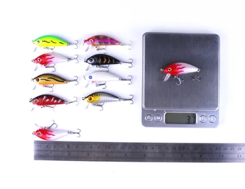 48pcs/Multe Momeli de Pescuit Set Mixt 5 Modele Minnows Momeală Artificială Face Bass Crankbaits de Înaltă Calitate, Momeli de Pescuit