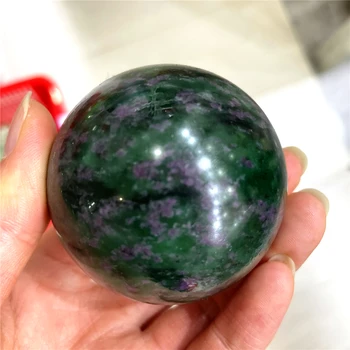 5.5 cm Naturale, Smaralde Și rubine Mica Simbiotică Minerale Sfere de Vindecare Cuarț de Cristal Decor Pietre pretioase Produse Noi