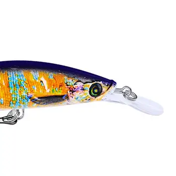 50% Reduceri Fierbinte! 25.5 g Momeală Pește Realiste Înalte Cârlige 3D Colorate Ochii Vii Înot Momeală pentru Pescuit Flux