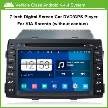 7 Inch 1024*600 Multi-touch, Ecran Tactil Capacitiv, Android DVD Auto GPS pentru Kia Sorento fara canbus,Viteza 3G, WiFi built-in