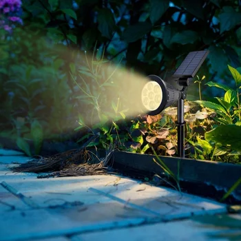 7 LED-uri Impermeabil Solară Lawn Lampa Spike pentru Gradina Curte Strada Decor în aer liber Respect față de Mediul înconjurător pentru Reciclare