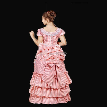 Adaptate!NOI Regal 18-Lea francez Ducesa Retro medieval, Renascentist Reconstituire Teatrul de război Civil rochie Victoriană HL-349
