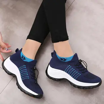 Alunecare pe fund gros adidasi pentru femei 2022 Sport pantofi pentru femeie pantofi femei pantofi sport pentru mersul pe jos boho size19 bonus pe