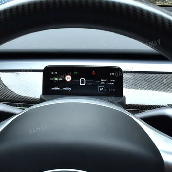Android Bord Digital Pentru Tesla Model 3 Y Tactil LCD HUD Putere Viteza de Afișare Ecran de Sprijin Centru de Vitezometru 0