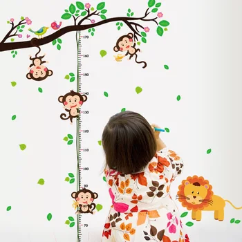 Animal Park autocolant perete desene animate înălțime inserați codul cameră pentru copii de gradinita perete de fundal decorare autocolant
