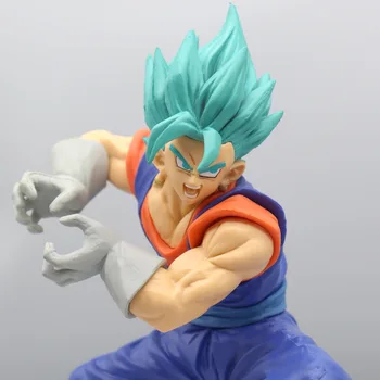 Anime Dragon Ball Albastru de Par Son Goku Acțiune Figura Jucării 19cm Kakarott Statuie Model de Papusa de Colectie Ornamente, Cadouri Pentru Copii 0