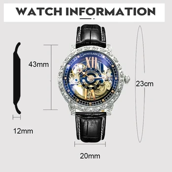 AOKULASIC Gol Mecanice Ceasuri Sport Automată de Moda pentru Bărbați Tourbillon Ceasuri de mana Omului Retro montre homme automatique