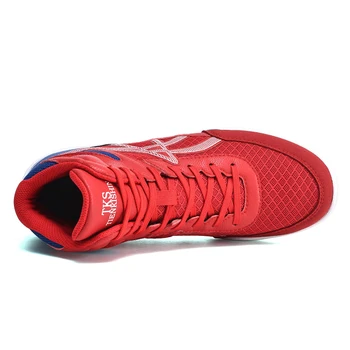 Box Pantofi de Înaltă Top Suprafața ochiului de Plasă Respirabil Glezna Protecția Bărbați Și Femei Noi Lupte Ghemuit Multi-Opțiuni de culoare 0