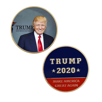 Cadouri Decorative, Președintele Statelor Unite Monedă de Aur 24k Placate cu Donald Trump Monede 40*3mm