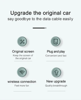 Carplay Cablu La Wireless Adapter Plug-and-Play Conexiune Pentru Mazda 3/CX5/Atanza Pentru Skoda Octavia Pentru Peugeot 3008/4008/308