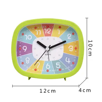 Ceas deșteptător Copii Băieți Fete Analog Ceas Deșteptător, Fără Bifarea Baterii Ceas cu Alarmă pentru camere de Copii 0