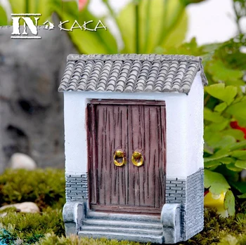 Chineză terariu ornament rășină ușa casei model de figurina Micro fairy garden Decor/miniatură/casa papusa DIY accesorii prop