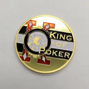 Chip de Monede Regele de Poker Card de Coard Monedă Comemorativă Colecție de Suveniruri 0