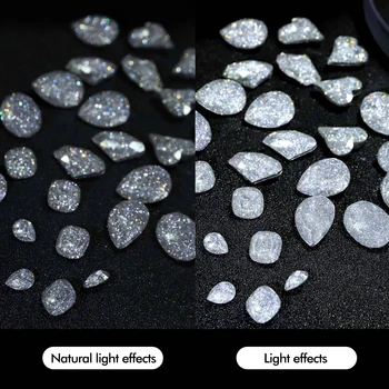 CHUNSHU Reflectorizante Disco Unghii Bijuterii cu Diamante Farmece Flash 3D Pietre de Cristal Unghii Accesorii Manichiura de Argint en-Gros 3b
