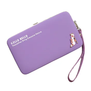 Coreeană multi-funcțional de mult timp tocuri inalte telefon mobil saci creative doamnelor portofel geanta femei portofel Moda drăguț pu