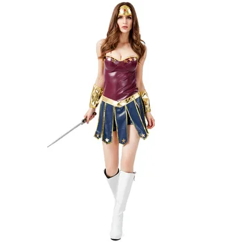 Costume de Halloween pentru Femei Sexy Femeie super-Erou Războinic Femeie Cosplay Film Fantasia
