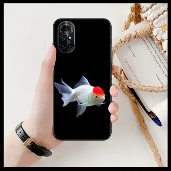Crap Koi de Pește Caz Clar de Telefon Pentru Huawei Honor 20 10 9 8A 7 5T X Pro Lite 5G Negru Etui Coque Hoesjes de benzi Desenate Fash design