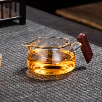Creative Mâner Lateral Ceașcă De Sticlă Transparentă De Cafea Bea Ceai De Desert Mic Dejun Lapte Ceașcă De Ceai Kung Fu Accesorii Ceașcă De Ceai
