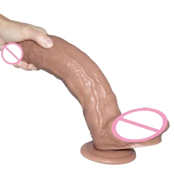 D: 5.8 cm 12 țoli 30cm Mare Dildo cu ventuza Puternica Realiste Mare Dildo Penis de sex Feminin Masturbator Sex Shop Adult