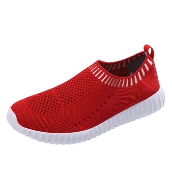 DAFENP Femei Vara Ciorap Plasă Formatori de Sport în aer liber Pantofi sport Casual Plat Adidași, Mocasini Plus Dimensiune 43 de Mers pe Plat