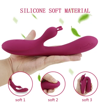 De sex feminin Adult Toy G Spot Rabbit Vibrator pentru Clitoris, punctul G Stimulare Impermeabil Vibrator Puternic Motor de Vibrații Masaj pentru Femei 0