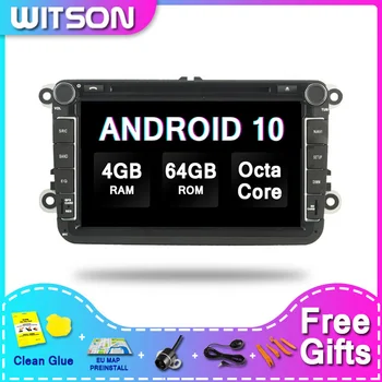 DE Stoc ! WITSON Android 10 Touch Screen Radio Auto Pentru /PASSAT/SAGITAR/GOLF/TI GUAN/PASSAT/JETTA/SKODA/SEAT/C C/POLO/Golf 5/Du-te