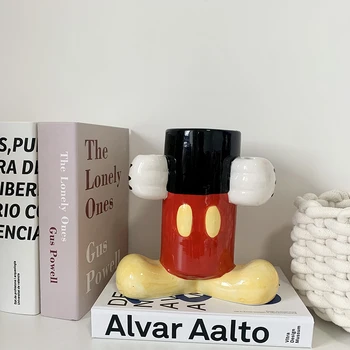 Desene Animate Disney Mickey Mouse-Figurina Jucarie Mickey Ceramice Multifunctionale Decor Toc Vaza Tacâmuri De Stocare Cadou Fata