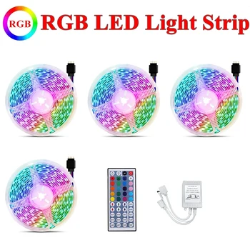 Hot-20M Lumina RGB Banda 3528 Waterproof 1200Leds Flexibil LED Strip Cu 44-Cheie Telecomandă Pentru Anul Nou de Craciun 0