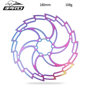 IIIPRO Ultralight Tubulare din Oțel Inoxidabil de Biciclete de Munte a Rotorului de Frână pentru Biciclete Disc 6 Suruburi 160 mm 180mm 203mm Galvanizare Culoare