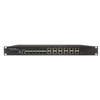 Industrial 12-Port SFP Web de Gestionare a Comuta 12 Port VLAN Switch 10/100/1000M DIN-Rail Media Converter