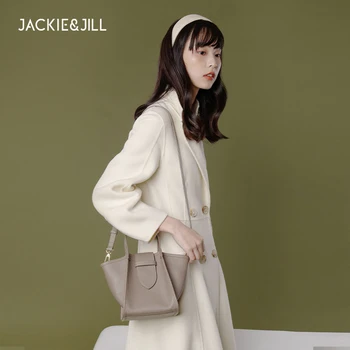 Jackie&Jill Stratul De Sus Piele De Vacă Material De Coșul De Legume Sac De Mesager Femei Geantă De Mână Pentru Femei De Lux