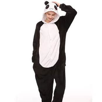 Kigurumi Panda, Tigru, Zebra Pijamale Animale Unicorn Roz Petrecere Cosplay Costum De Flanel Onesies Joc De Desene Animate Anime Sleepwear