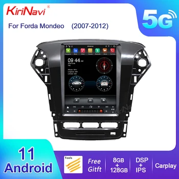 KiriNavi Ecran Vertical Tesla Stil Android 11 Radio Auto Pentru Ford Mondeo Audio Navigatie GPS DVD Player Multimedia 2007-2012